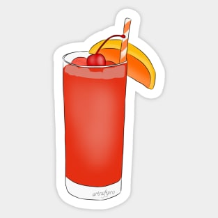 Alabama Slammer Cocktail Summer Drink Sticker